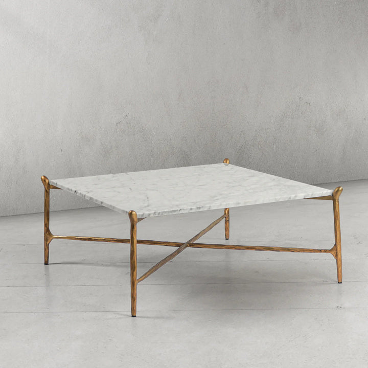 Thaddeus Square Horn Marble Coffee Table