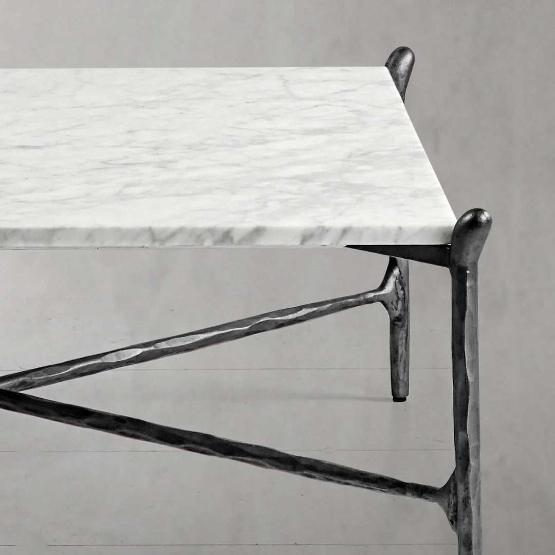 Thaddeus Square Horn Marble Coffee Table