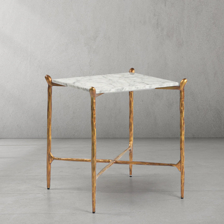 Thaddeus Square Marble Side Table
