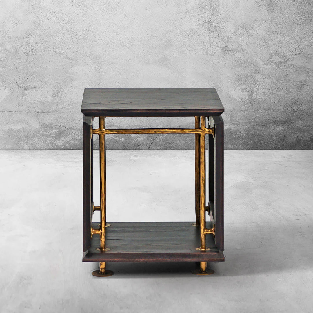 Thaddeus Woven Rattan Side Table