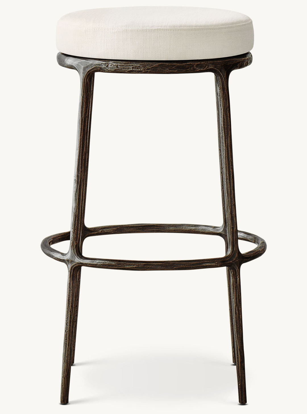 Thadeus Backless Fabric Swivel Bar and Counter Stool Living Room