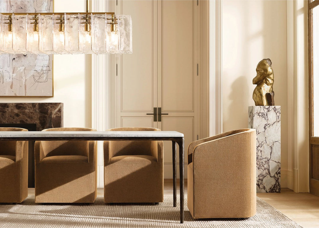 Thaddeus Marble Rectangular Dining Table