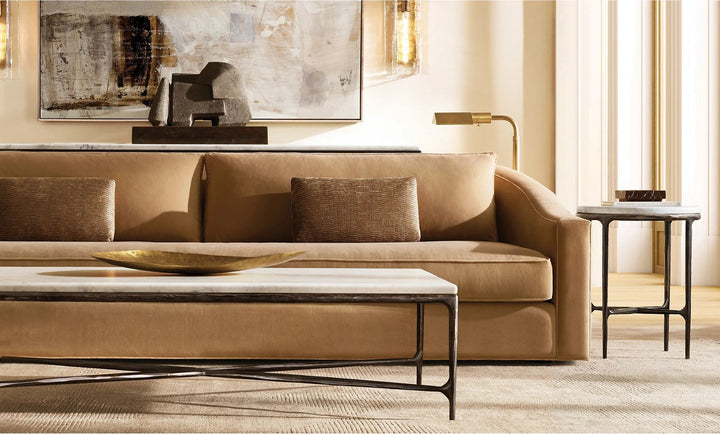 Thaddeus Marble Round Side Table For living Room