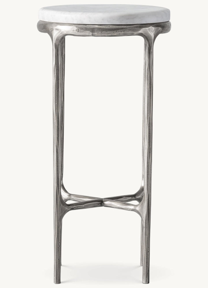 Thaddeus Marble Round Side Table For living Room