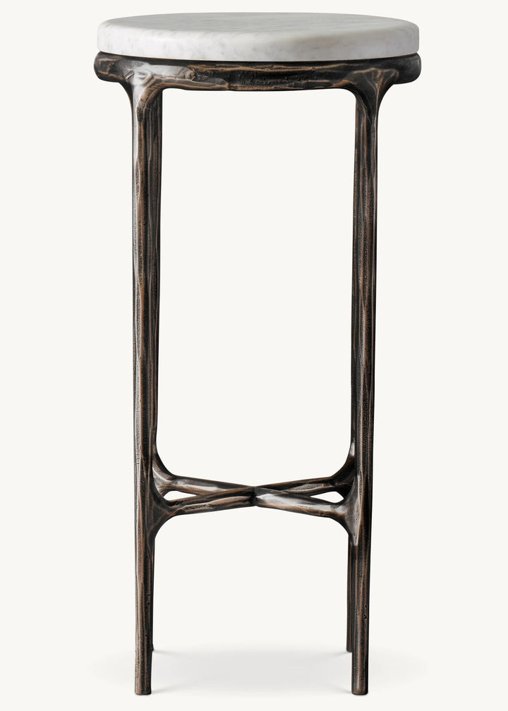 Thaddeus Marble Round Side Table For living Room