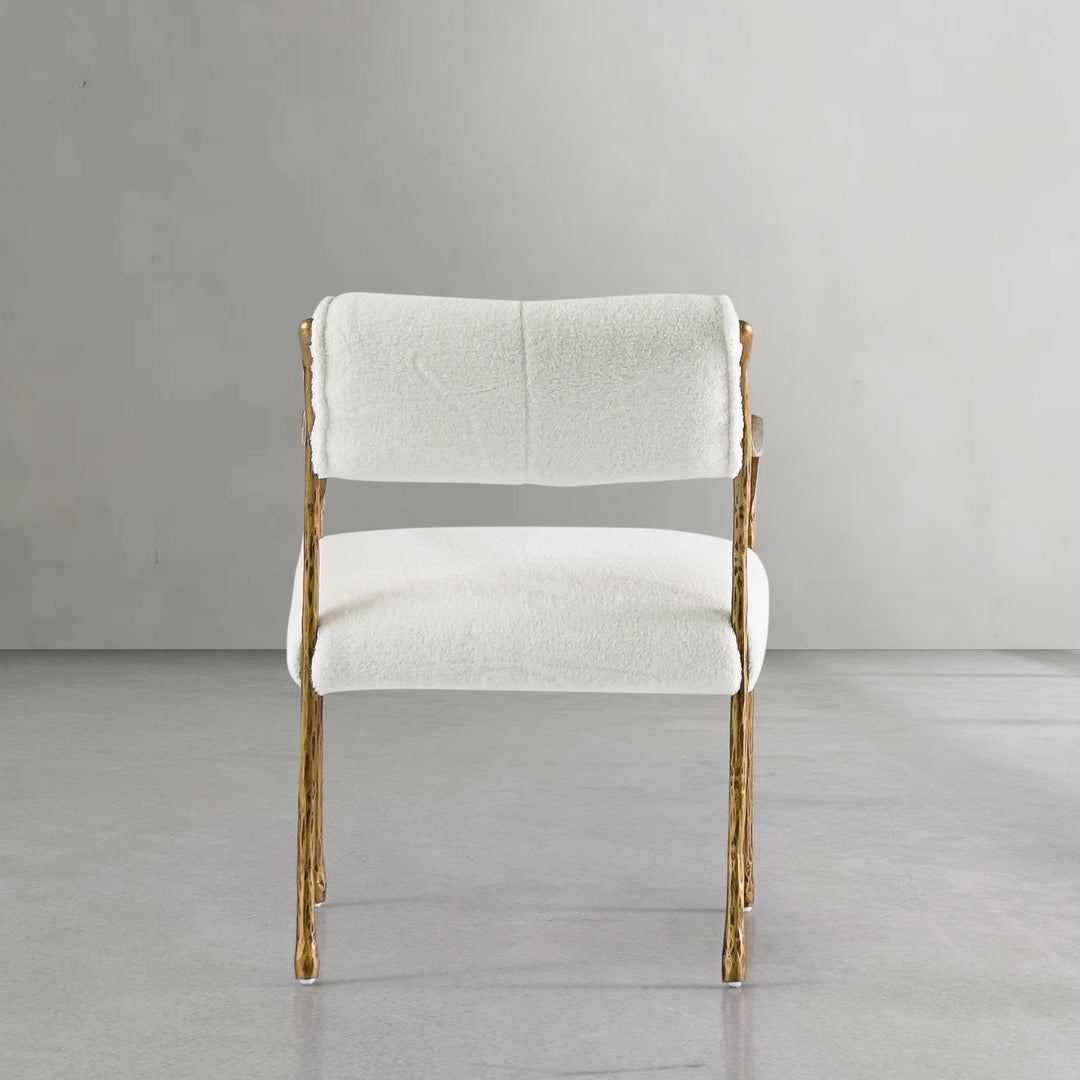 Thaddeus Retro Copper Iron Frame Dining Chair