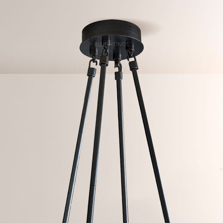 Torsio Verre Round Chandelier 70"