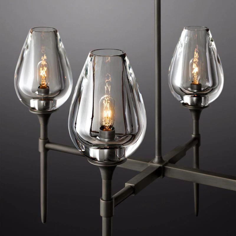 Tulip Linear Dining Room Chandelier 65"