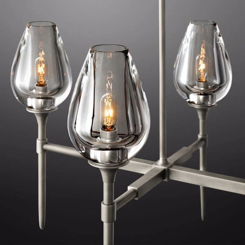 Tulip Linear Dining Room Chandelier 65"