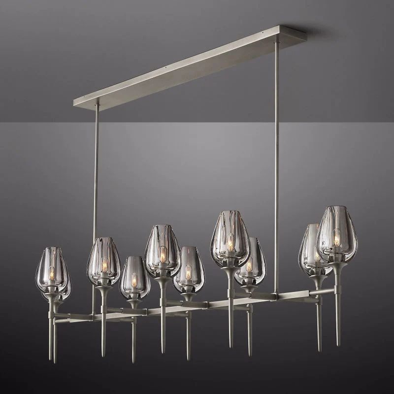Tulip Linear Dining Room Chandelier 65"