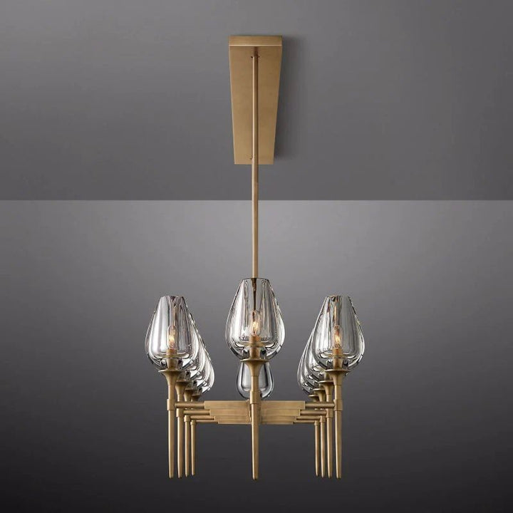 Tulip Linear Dining Room Chandelier 65"