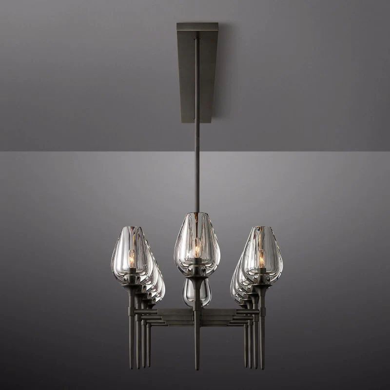 Tulip Linear Dining Room Chandelier 65"