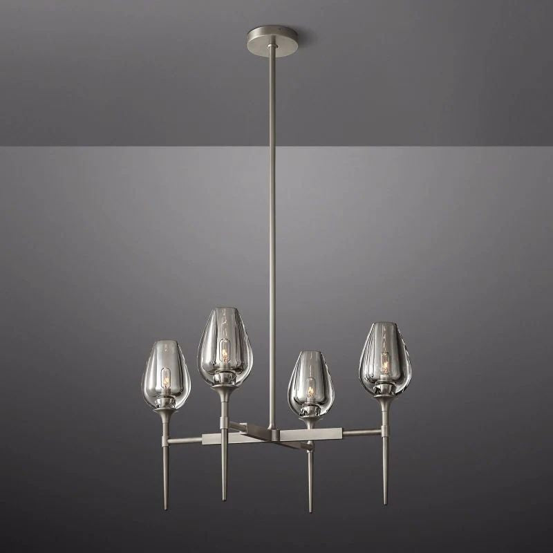 Tulip Round Dining Room Chandelier 27"