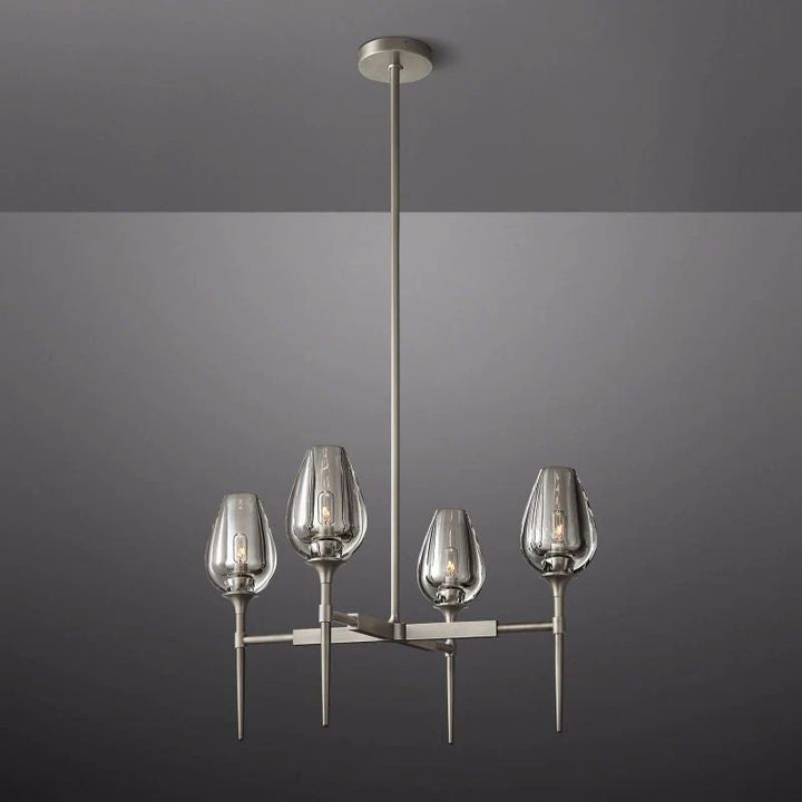 Tulip Round Dining Room Chandelier 27"