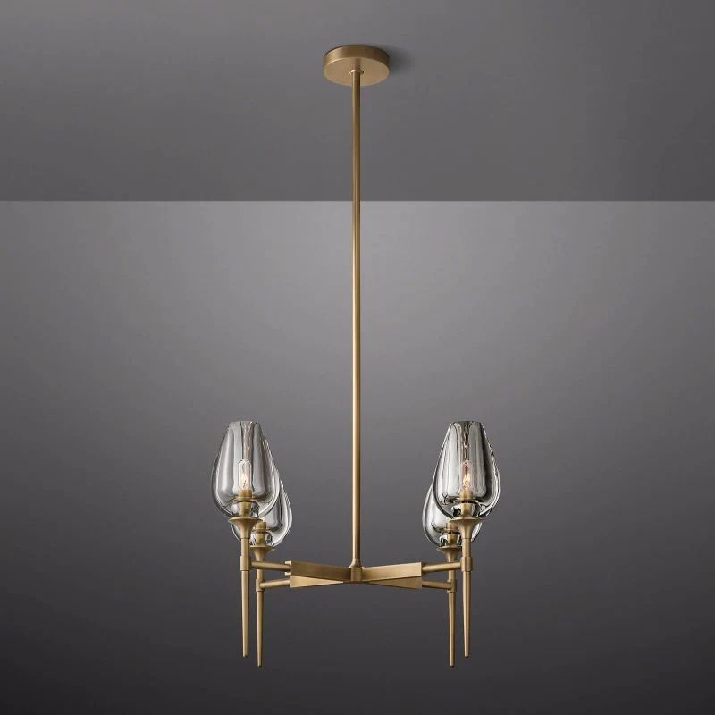Tulip Round Dining Room Chandelier 27"
