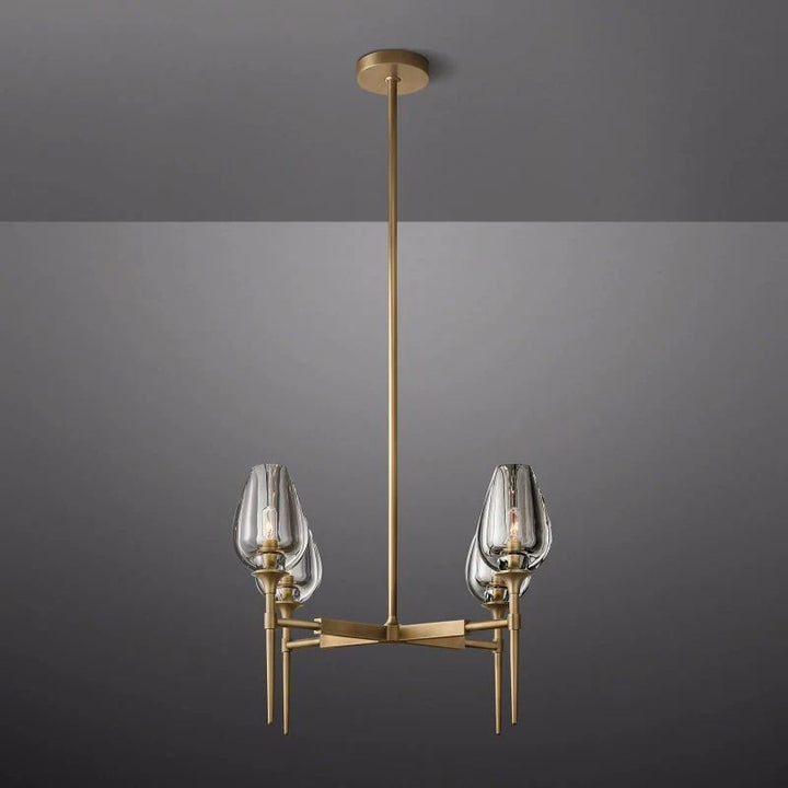 Tulip Round Dining Room Chandelier 27"