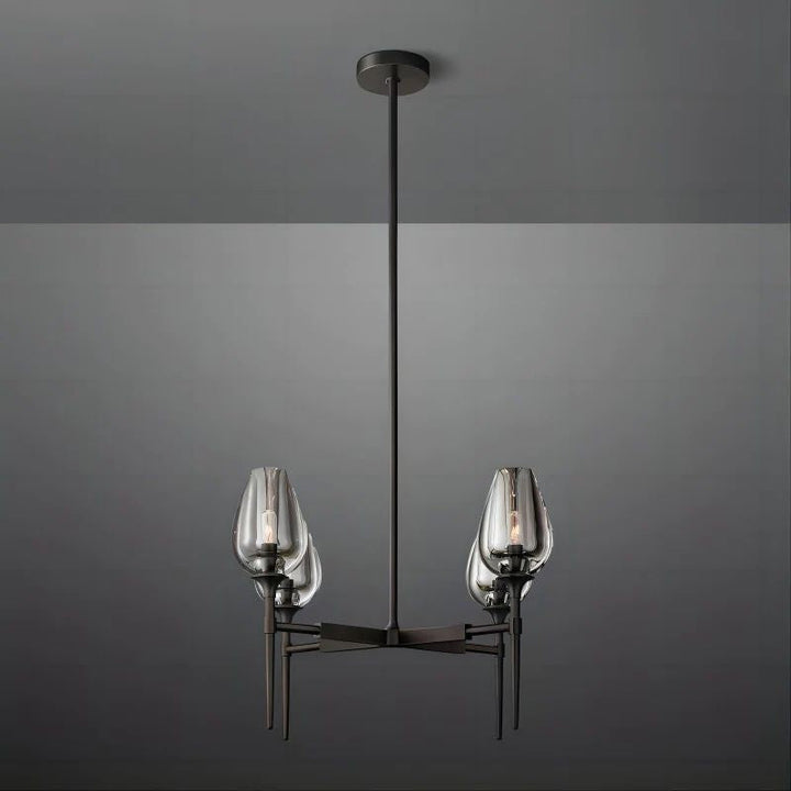 Tulip Round Dining Room Chandelier 27"