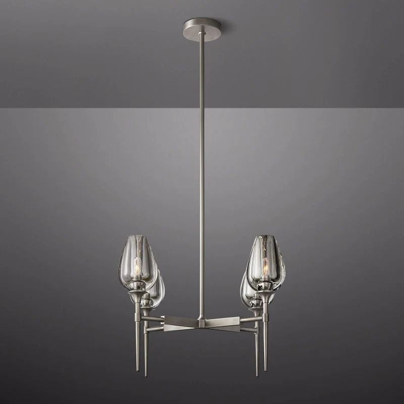 Tulip Round Dining Room Chandelier 27"