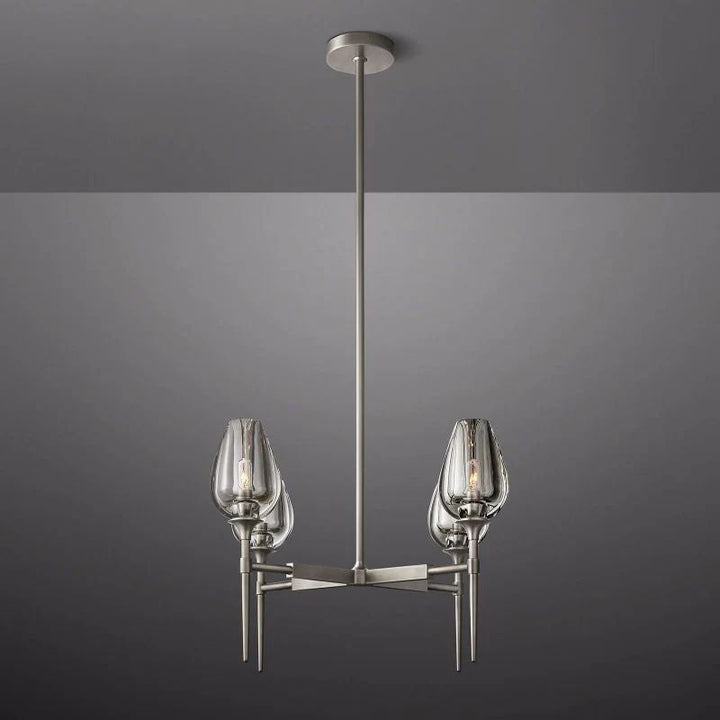 Tulip Round Dining Room Chandelier 27"