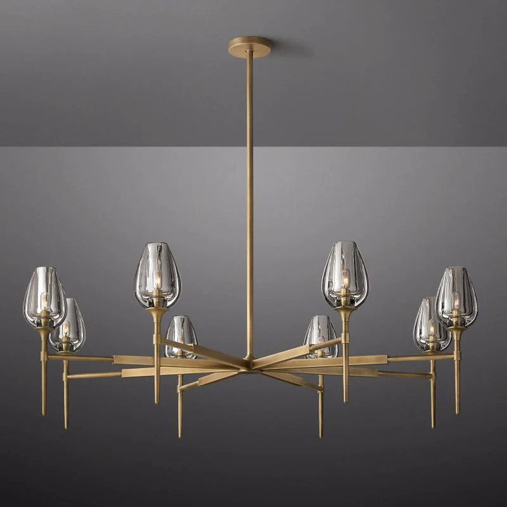 Tulip Round Living Room Chandelier 54"