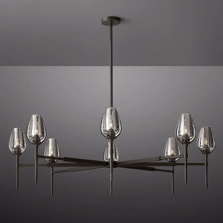 Tulip Round Living Room Chandelier 54"