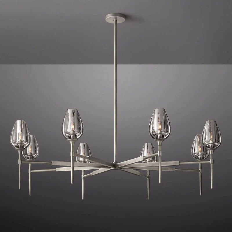 Tulip Round Living Room Chandelier 54"