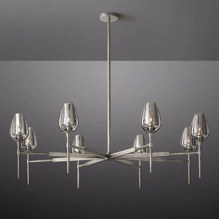 Tulip Round Living Room Chandelier 54"