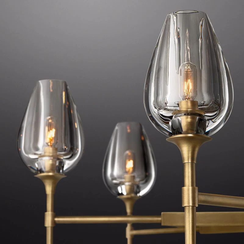 Tulip Round Living Room Chandelier 54"
