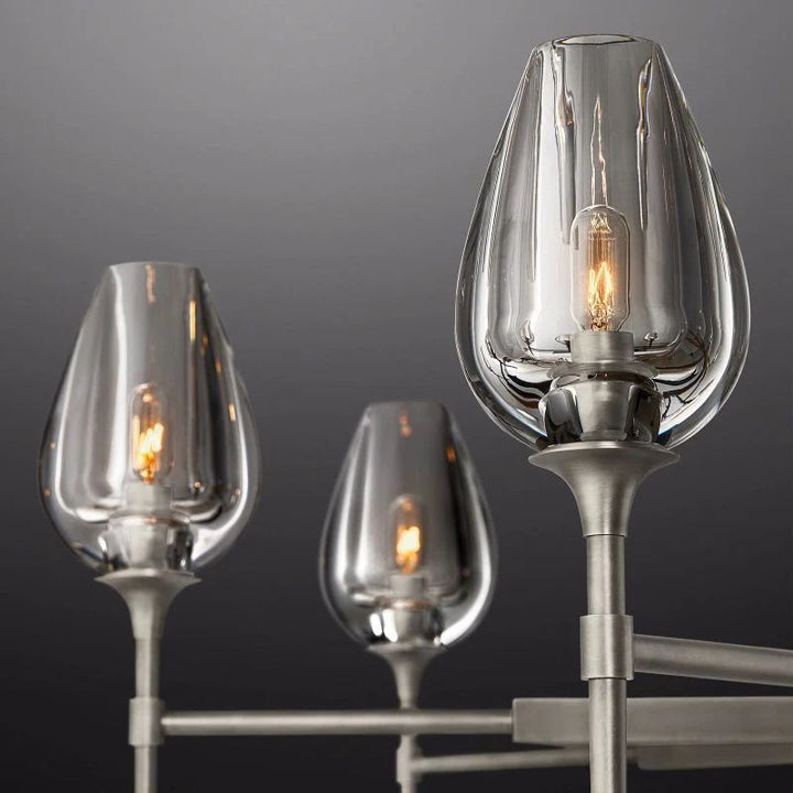 Tulip Round Living Room Chandelier 54"