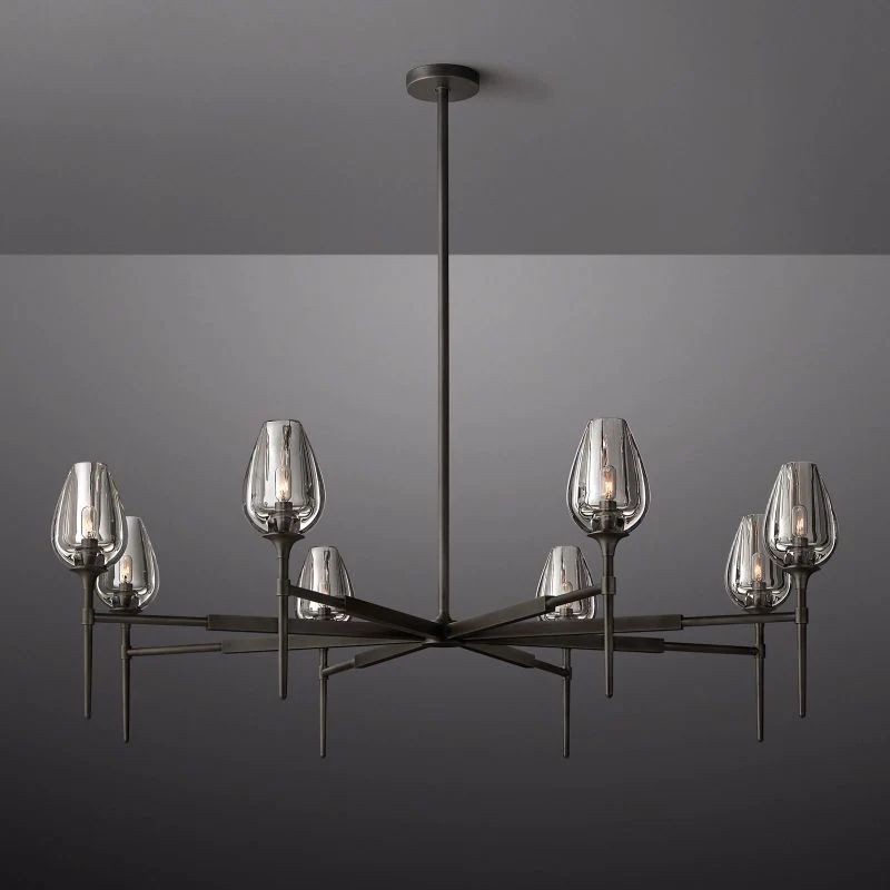 Tulip Round Living Room Chandelier 54"