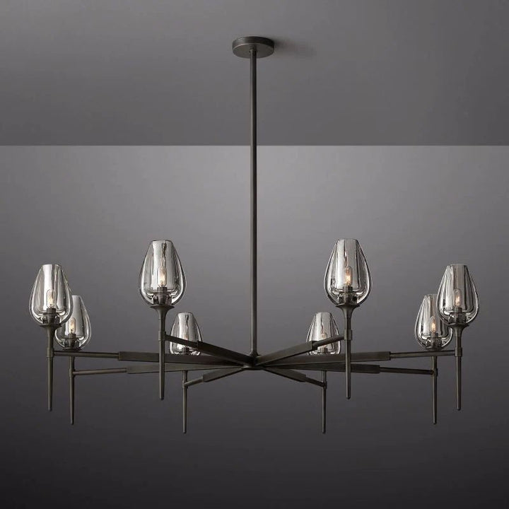 Tulip Round Living Room Chandelier 54"