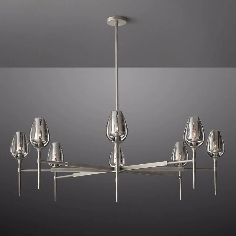 Tulip Round Living Room Chandelier 54"