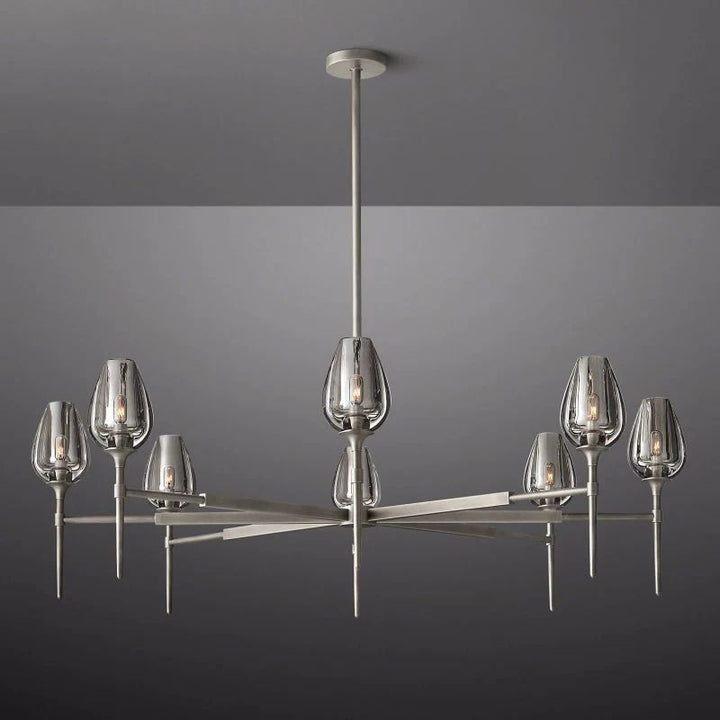 Tulip Round Living Room Chandelier 54"