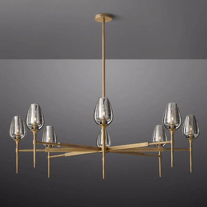 Tulip Round Living Room Chandelier 54"