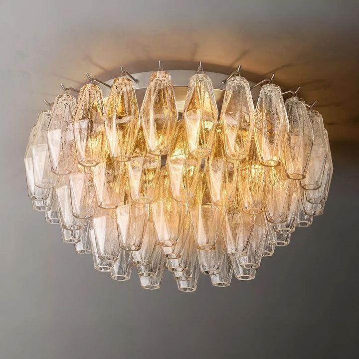 Vicky Clear Glass Flushmount 22"