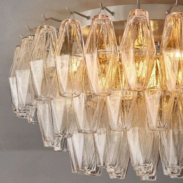Vicky Clear Glass Flushmount 22"