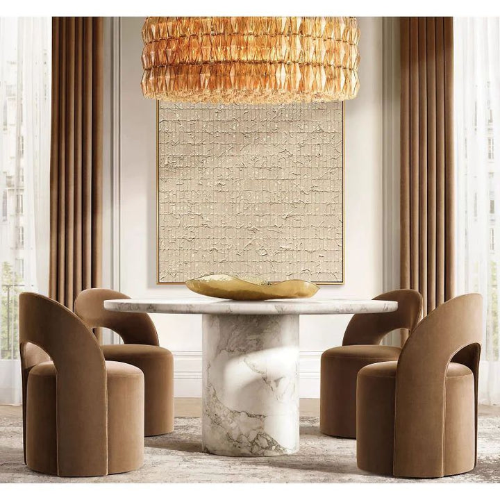 Vicky Smoke Glass Round Chandelier 62" For Living Room