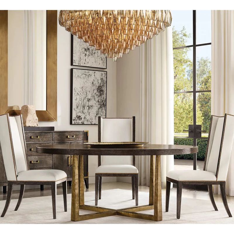 Vicky Smoke Glass Tiered Round Chandelier 37" For Living Room
