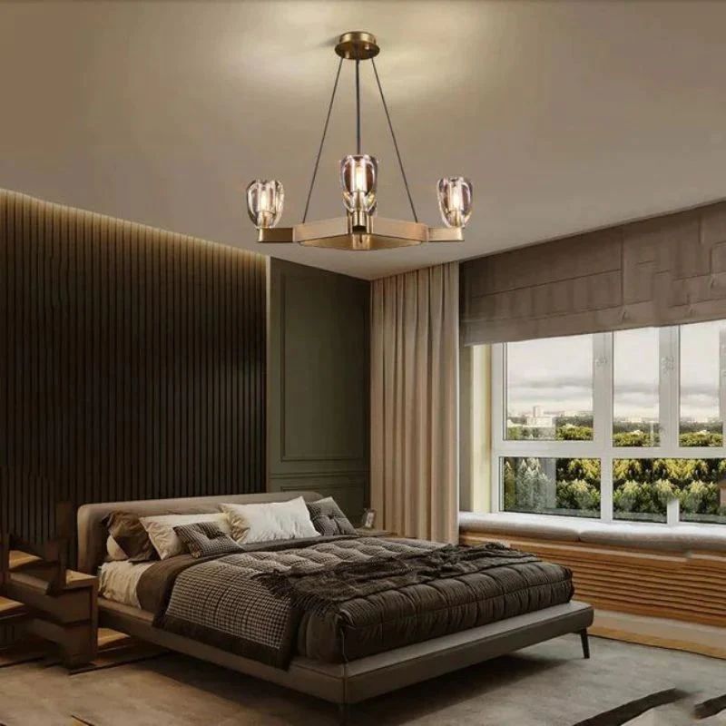 Xina Contemporary 4-Lights Dining Square Chandelier