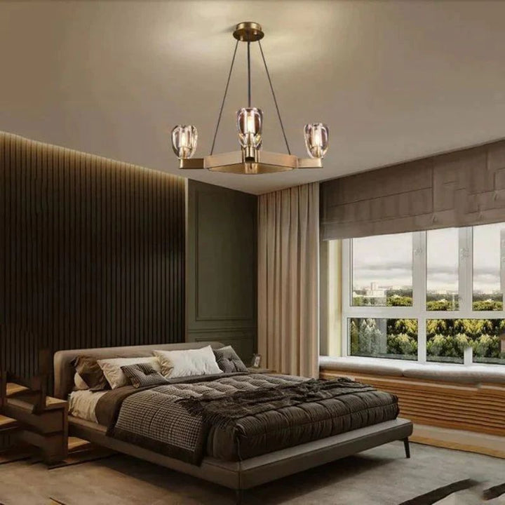 Xina Contemporary 4-Lights Dining Square Chandelier