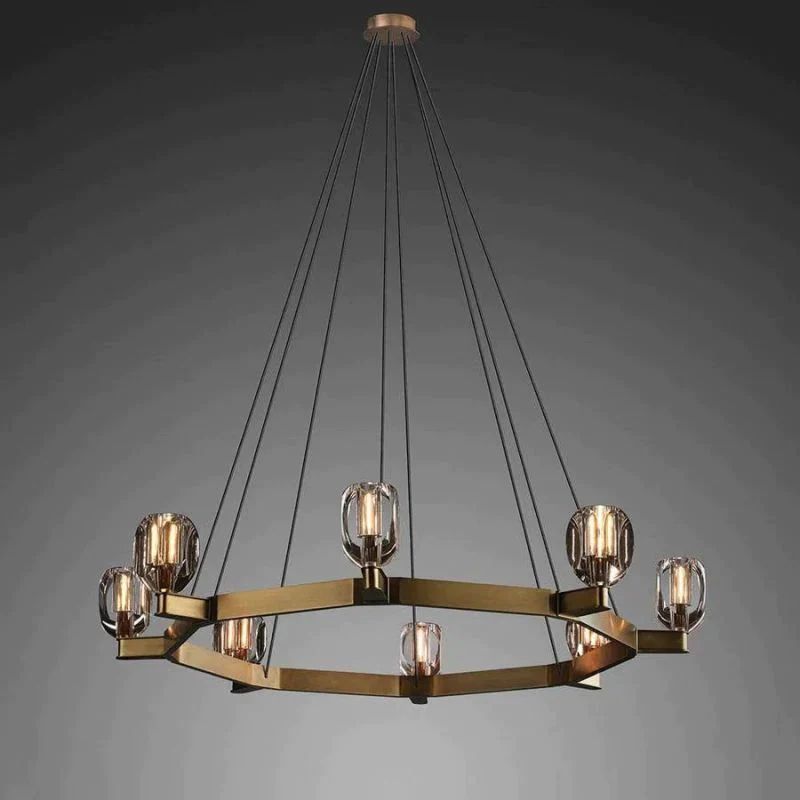Xina Contemporary Circular Living Room Chandelier