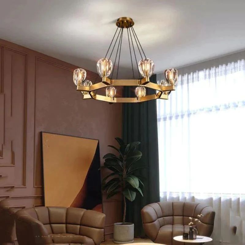Xina Contemporary Circular Living Room Chandelier