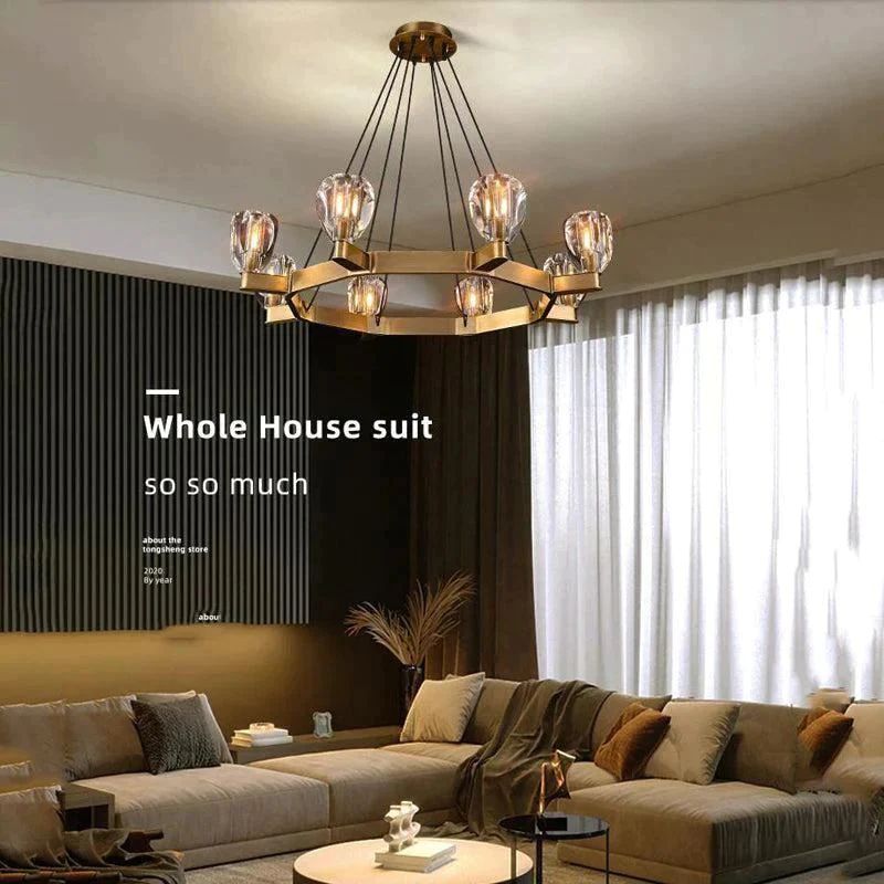 Xina Contemporary Circular Living Room Chandelier