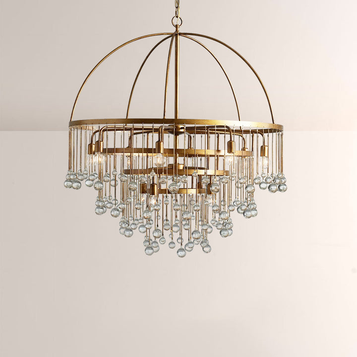 Hanson Round Glass Chandelier