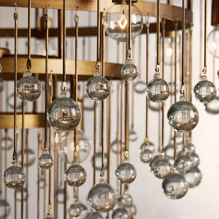 Hanson Round Glass Chandelier