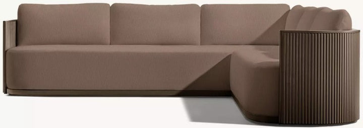 Byrean Aluminum Right-Arm L-Sectional