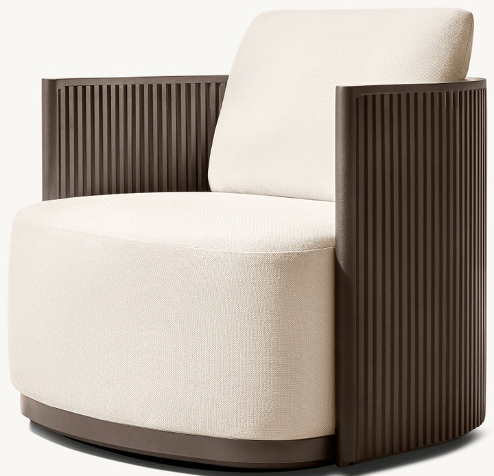 Byrean Aluminum Swivel Lounge Chair