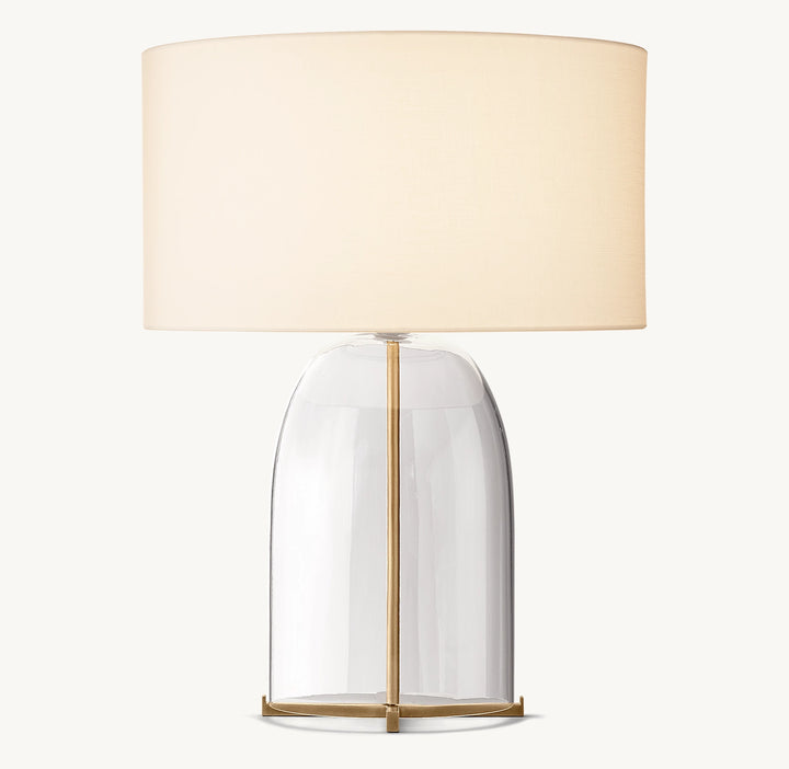 Bloomy Clear Glass Table Lamp